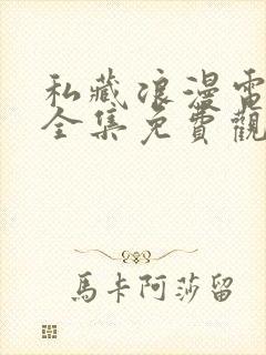 私藏浪漫电视剧全集免费观看完整版