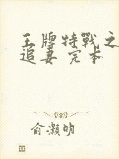 王牌特战之权少追妻 完本