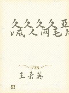 久久久久亚洲av成人网毛片