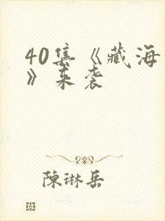 40集《藏海传》来袭封面