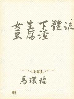 女生下体流白色豆腐渣封面