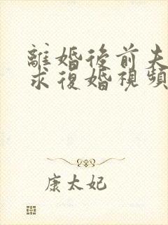 离婚后前夫哭着求复婚视频完整版