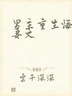 男主重生悔过追妻文