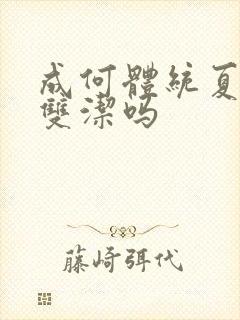 成何体统夏侯澹双洁吗封面