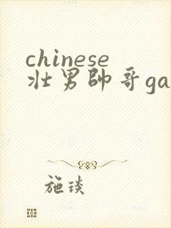 chinese壮男帅哥gay封面