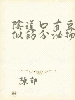 阴道口有豆腐渣似的分泌物