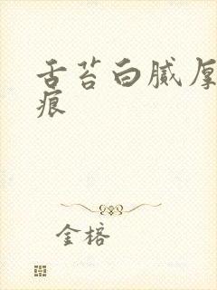 舌苔白腻厚有齿痕