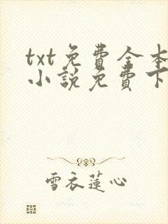txt免费全本小说免费下载网