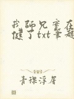 我师兄实在太稳健了txt笔趣