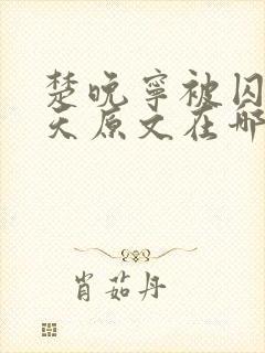 楚晚宁被囚禁三天原文在哪里看