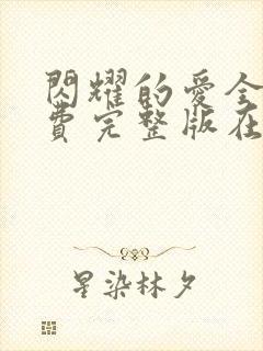 闪耀的爱全集免费完整版在线观看