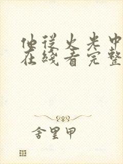 他从火光中走来在线看完整版