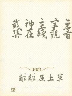 武神主宰免费全集在线观看