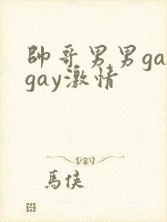 帅哥男男gaygay激情