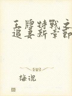 王牌特战之权少追妻新章节