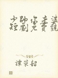 少帅你老婆跑了短剧免费观看全集