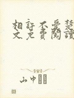 相许不爱楚渊全文免费阅读