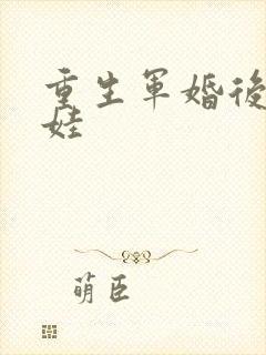 重生军婚后妈养娃