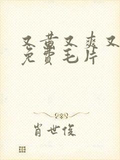 又黄又爽又高潮免费毛片封面