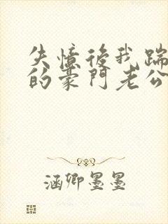 失忆后我踹了我的豪门老公小说