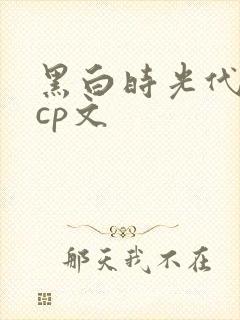 黑白时光代理人cp文