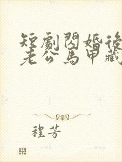 短剧闪婚后豪门老公马甲藏不住3