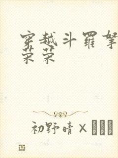 穿越斗罗拿下宁荣荣