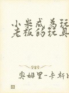 小米成为玩具店老板的玩具