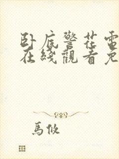 卧底警花电视剧在线观看免费高清