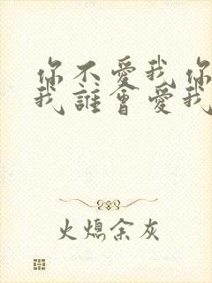 你不爱我你不爱我谁会爱我什么歌