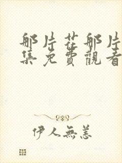 那片花那片海全集免费观看完整版封面