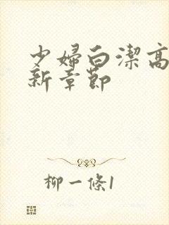 少妇白洁高义最新章节封面