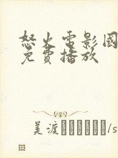 怒火电影国语版免费播放封面