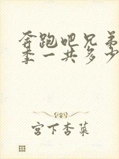 奔跑吧兄弟第一季一共多少期封面