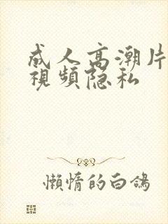 成人高潮片免费视频隐私