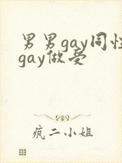 男男gay同性gay做受封面