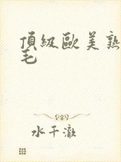 顶级欧美熟妇多毛封面