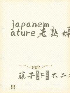 japanemature老熟妇