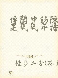 传闻中的陈芊芊是几几年播出的封面