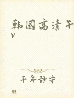 韩国高清午夜av