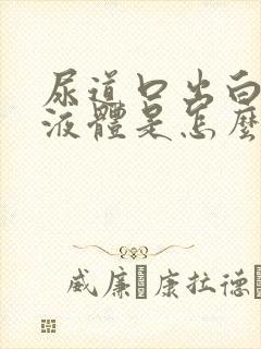 尿道口出白色的液体是怎么了