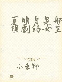 夏明月是哪部电视剧的女主角