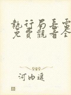 执行局长电视剧免费观看全集封面