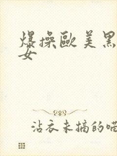爆操欧美黑丝美女