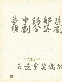 梦中的那片海电视剧分集剧情