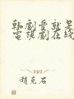 韩剧爱就是这样电视剧在线观看全集