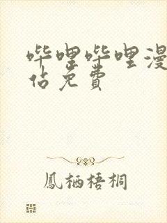 哔哩哔哩漫画网站免费