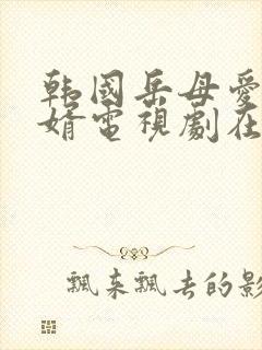 韩国岳母爱上女婿电视剧在线观看全集