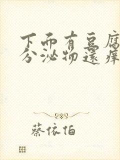 下面有豆腐渣状分泌物还痒用什么药