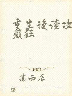 重生后渣攻为我癫狂